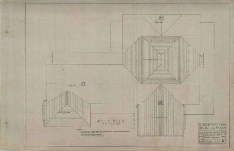 Drawing, Thompson Architectural - T.C. McRae, Prescott