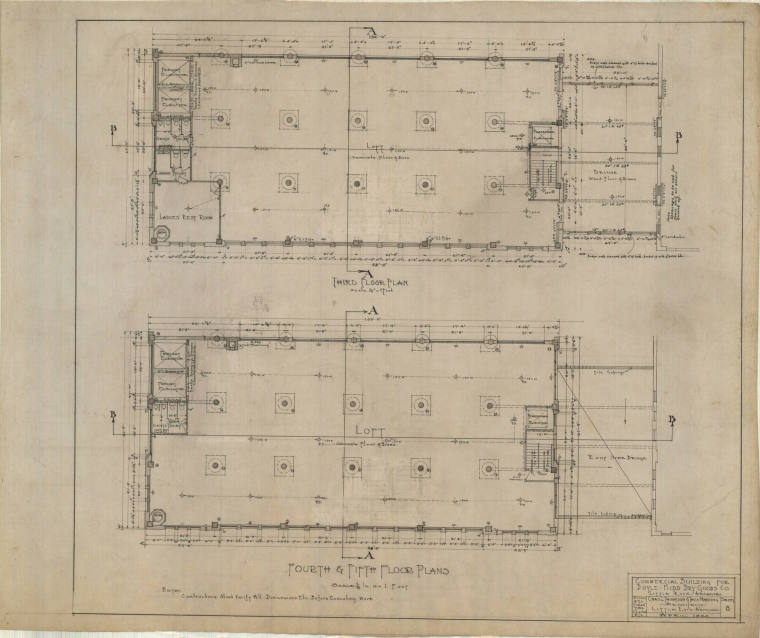 Drawing, Thompson Architectural- Doyle Kidd Dry Goods