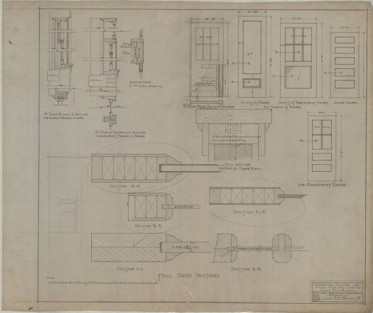 Drawing, Thompson Architectural- Doyle Kidd Dry Goods