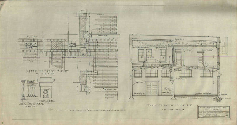 Drawing, Thompson Architectural - T.C. McRae, Prescott