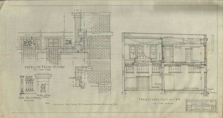 Drawing, Thompson Architectural - T.C. McRae, Prescott