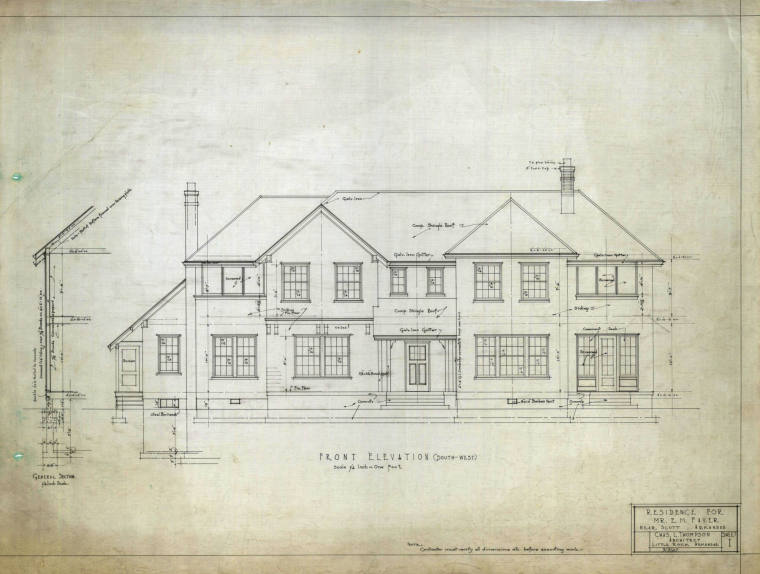 Charles Thompson Architectural Drawing