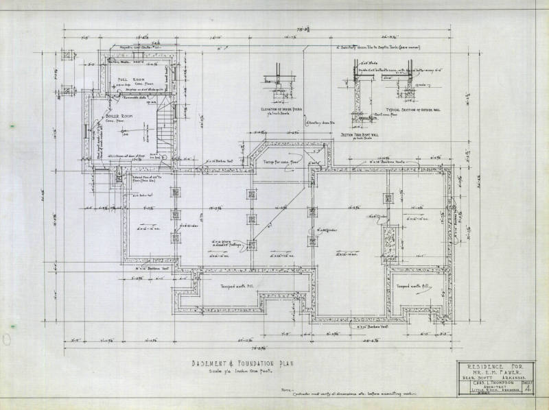 Charles Thompson Architectural Drawing