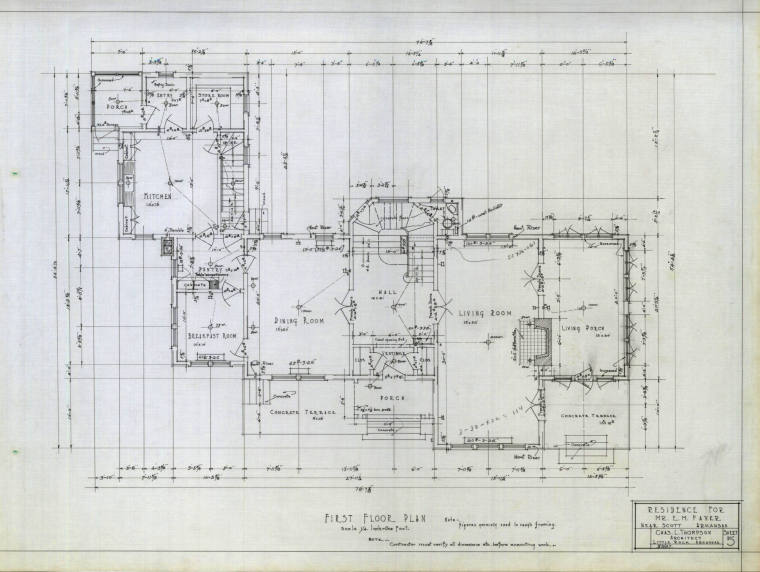 Charles Thompson Architectural Drawing