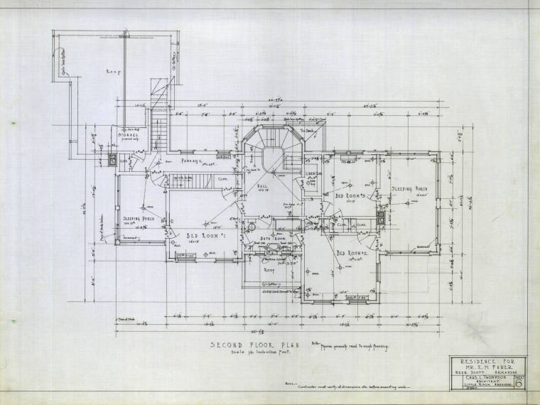 Charles Thompson Architectural Drawing