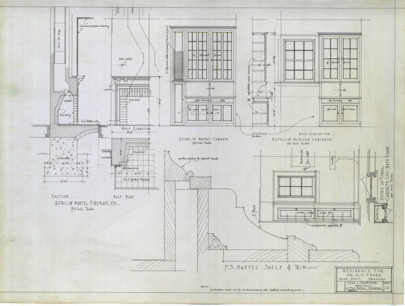 Charles Thompson Architectural Drawing