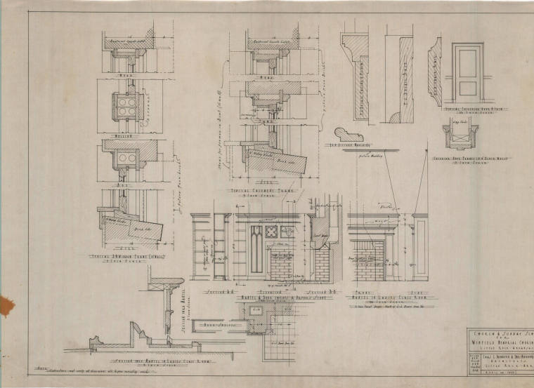 Drawing, Thompson Architectural - Winfield Memorial Church, Little Rock