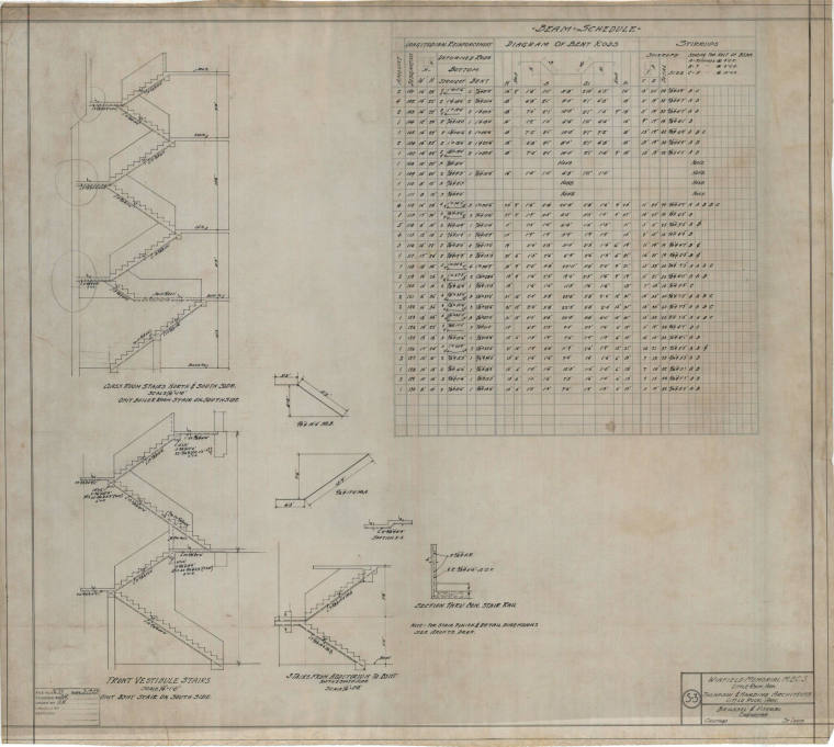 Drawing, Thompson Architectural - Winfield Memorial Church, Little Rock