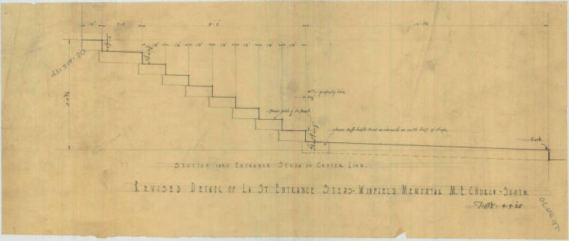 Drawing, Thompson Architectural - Winfield Memorial Church, Little Rock