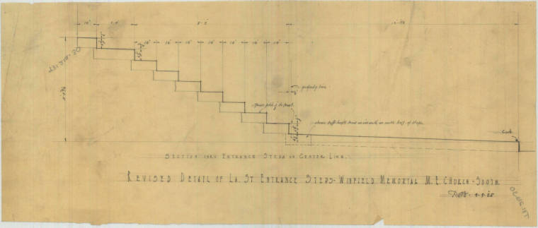 Drawing, Thompson Architectural - Winfield Memorial Church, Little Rock