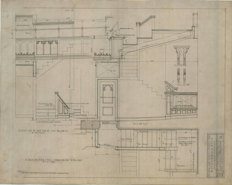 Drawing, Thompson Architectural - Winfield Memorial Church, Little Rock