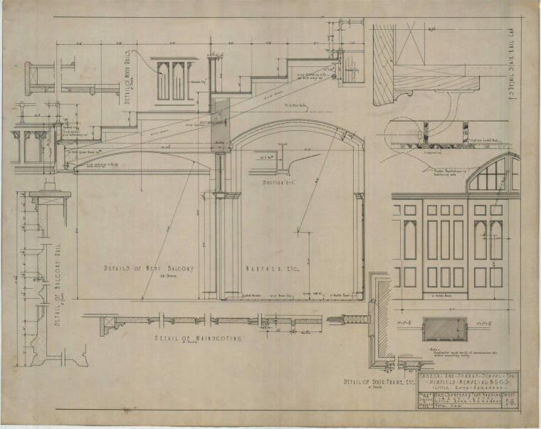 Drawing, Thompson Architectural - Winfield Memorial Church, Little Rock