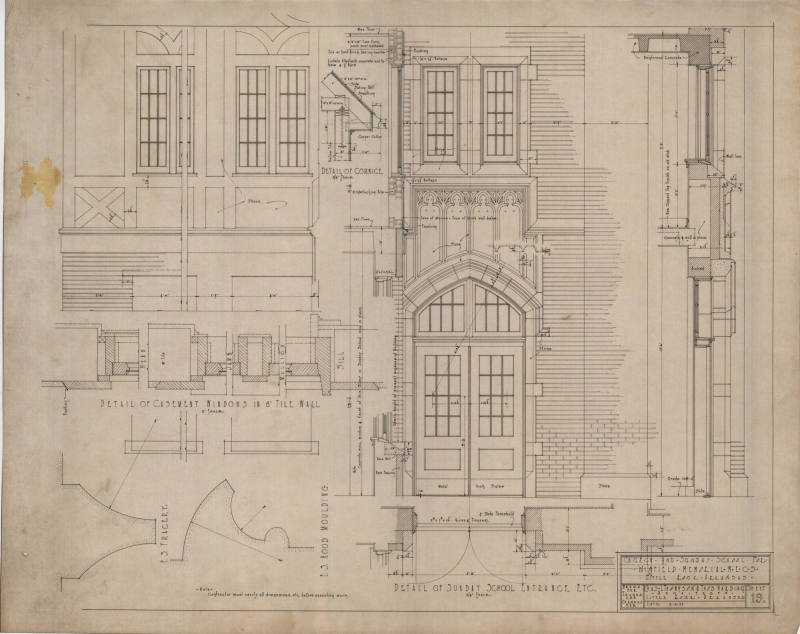 Drawing, Thompson Architectural - Winfield Memorial Church, Little Rock