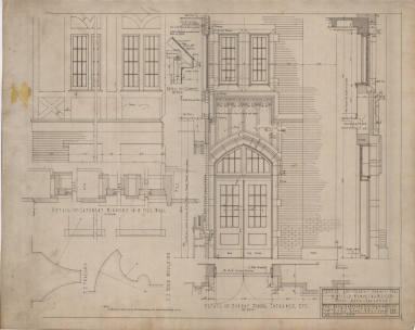 Drawing, Thompson Architectural - Winfield Memorial Church, Little Rock