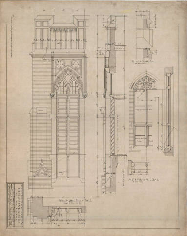 Drawing, Thompson Architectural - Winfield Memorial Church, Little Rock