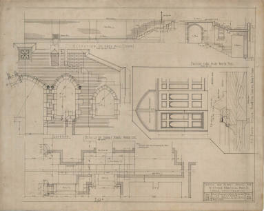 Drawing, Thompson Architectural - Winfield Memorial Church, Little Rock