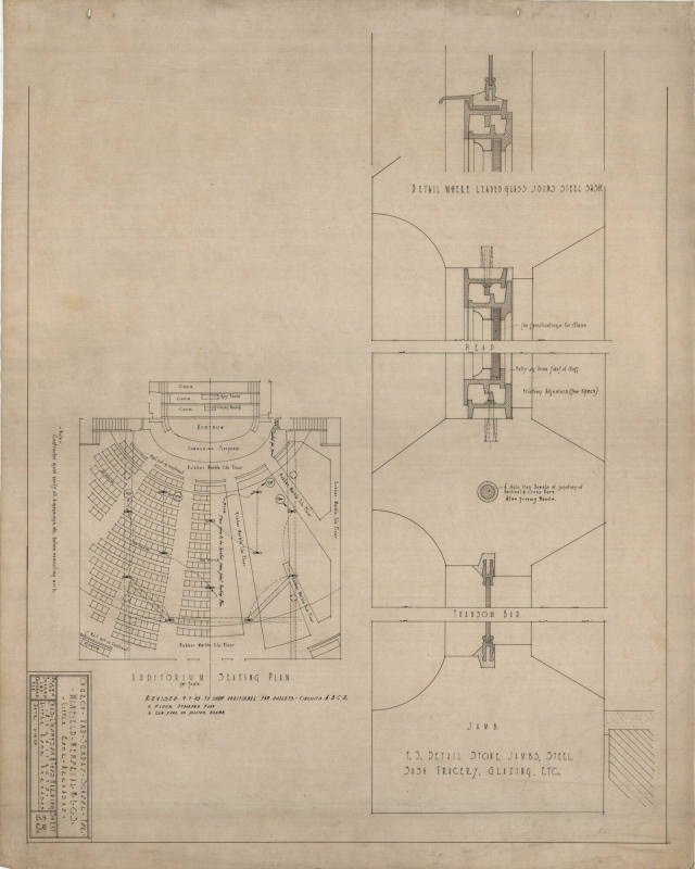 Drawing, Thompson Architectural - Winfield Memorial Church, Little Rock