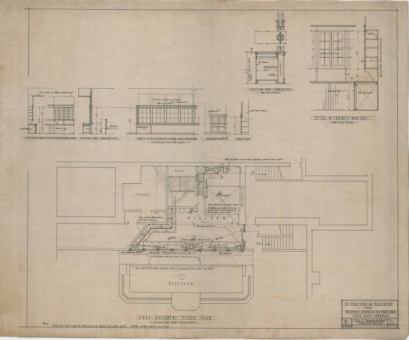 Drawing, Thompson Architectural - Winfield Memorial Church, Little Rock