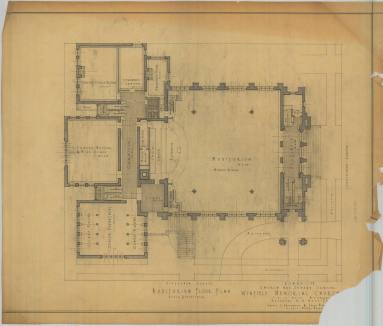 Drawing, Thompson Architectural - Winfield Memorial Church, Little Rock