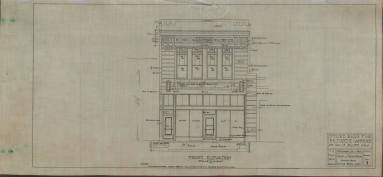 Drawing, Thompson Architectural - Eugene Lankford, DeVall's Bluff