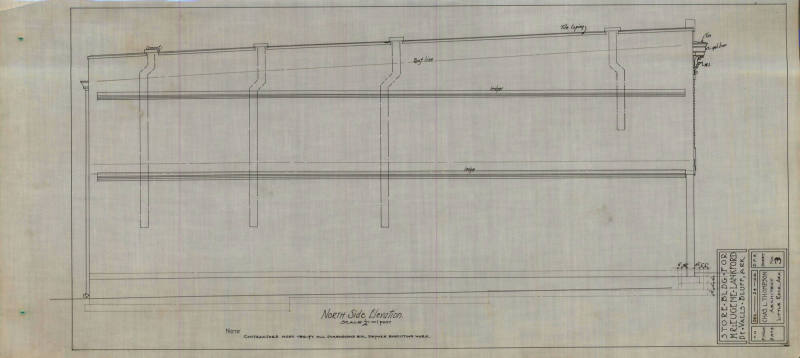 Drawing, Thompson Architectural - Eugene Lankford, DeVall's Bluff