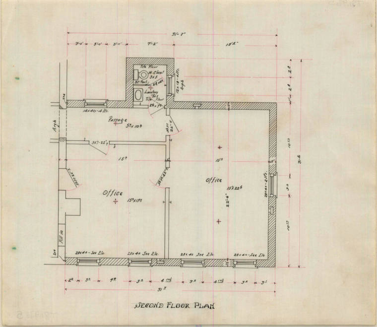 Drawing, Thompson Architectural - U.M. Rose, Little Rock