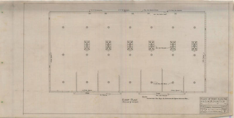 Drawing, Thompson Architectural - W.P. Dortch, Little Rock