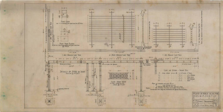 Drawing, Thompson Architectural - W.P. Dortch, Little Rock