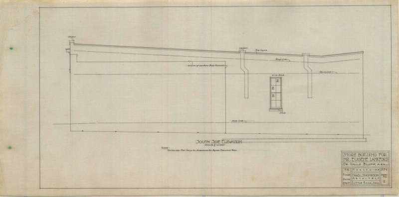 Drawing, Thompson Architectural - Eugene Lankford, DeVall's Bluff