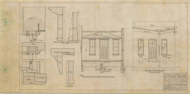 Drawing, Thompson Architectural - Eugene Lankford, DeVall's Bluff