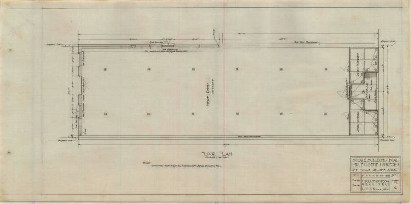 Drawing, Thompson Architectural - Eugene Lankford, DeVall's Bluff