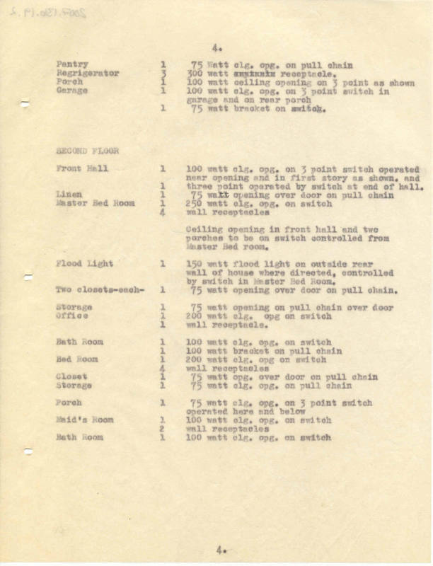 Charles Thompson Work Specifications - Joe Culpepper, Little Rock