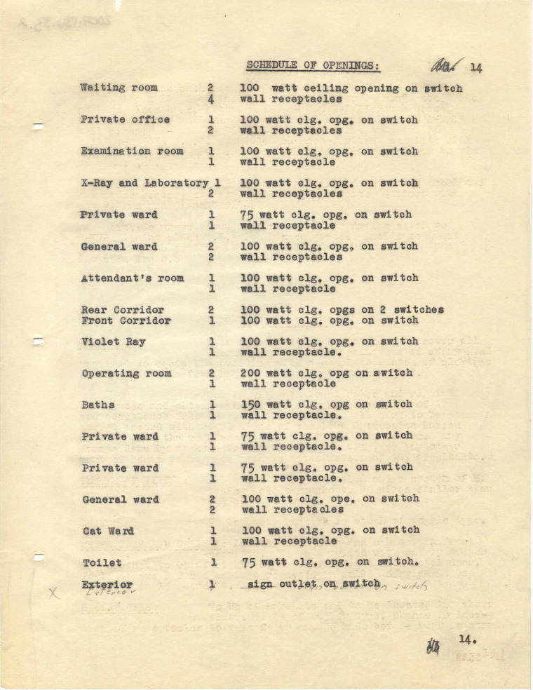 Charles Thompson Work Specifications - Rease Mitcham, Little Rock