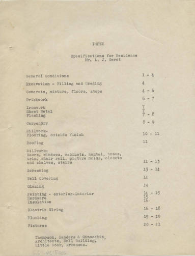 Charles Thompson Work Specifications - L.T. Garot, DeWitt