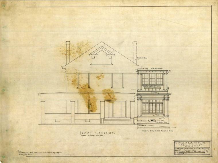 Drawing, Thompson Architectural - J.T. Lloyd, Little Rock