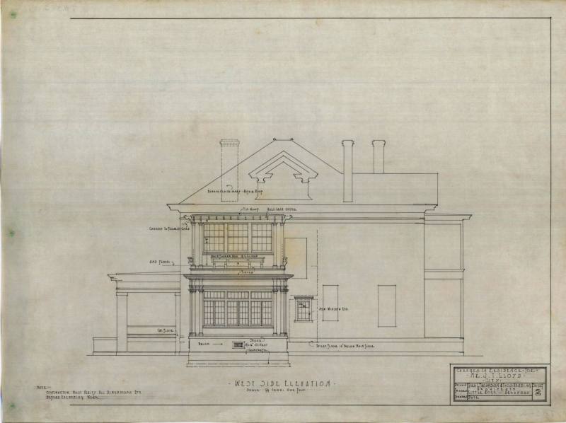 Drawing, Thompson Architectural - J.T. Lloyd, Little Rock