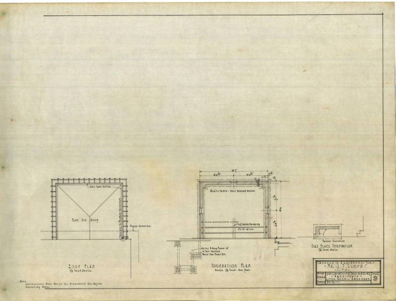 Drawing, Thompson Architectural - J.T. Lloyd, Little Rock