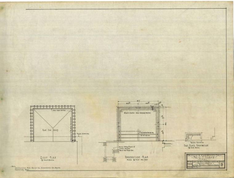 Drawing, Thompson Architectural - J.T. Lloyd, Little Rock