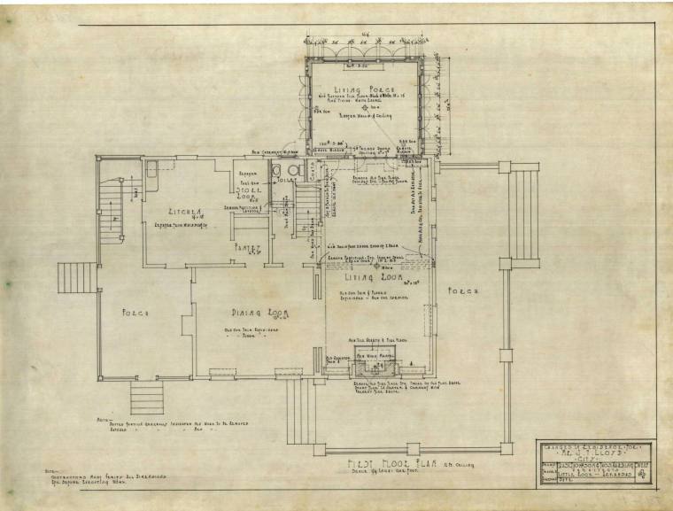 Drawing, Thompson Architectural - J.T. Lloyd, Little Rock