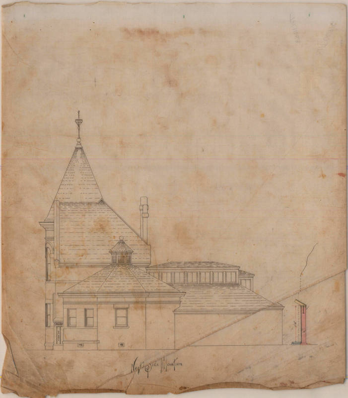 Drawing, Thompson Architectural - Rector Bath House, Hot Springs