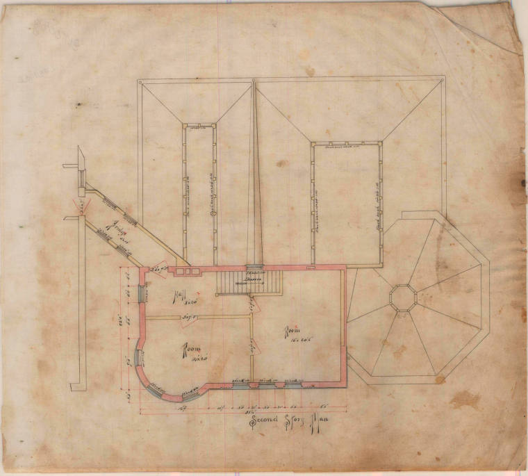 Drawing, Thompson Architectural - Rector Bath House, Hot Springs