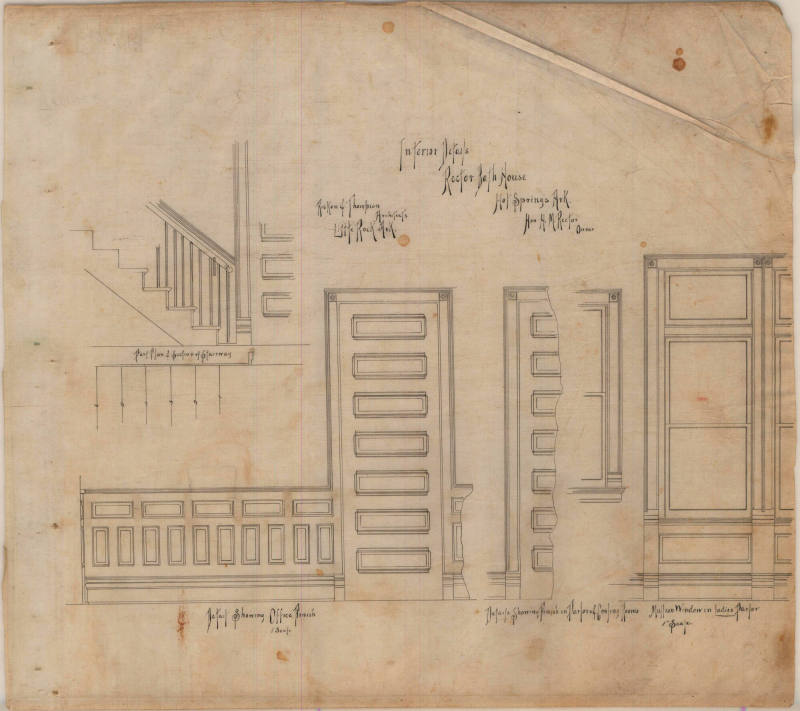 Drawing, Thompson Architectural - Rector Bath House, Hot Springs