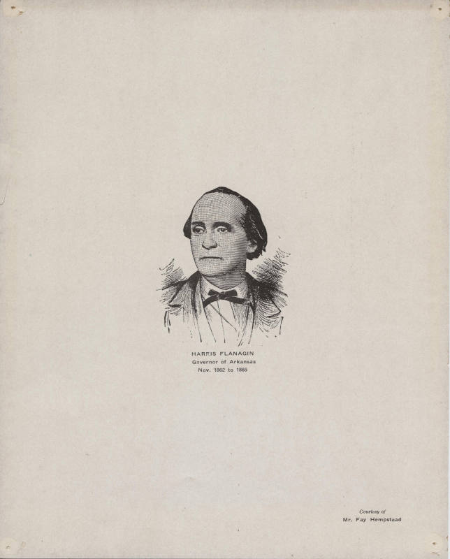 Print, Governor Harris Flanagin