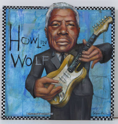 Painting, Howlin Wolf