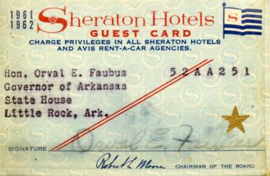 Card, Guest - Orval Faubus