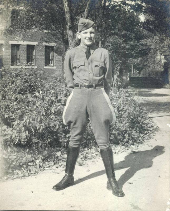 Photograph, Jeff Davis, Jr. in Military School Uniform