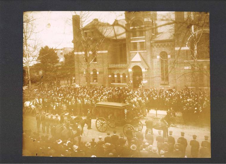 Photograph, Cabinet Card - Gov. Jeff Davis Funeral