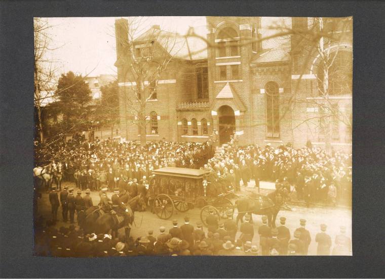 Photograph, Cabinet Card - Gov. Jeff Davis Funeral