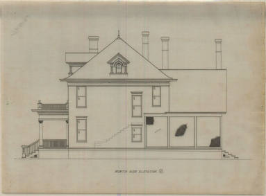 Drawing, Thompson Architectural - Dr. T.P. Kittrell, Texarkana, Arkansas