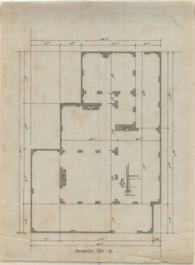 Drawing, Thompson Architectural - Dr. T.P. Kittrell, Texarkana, Arkansas